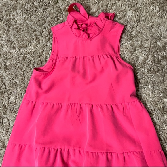 NWT Mud Pie Pink Bow Neck Dress. Size Small - Picture 8 of 11